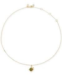 kate spade new york Gold-Tone Secret Garden Turtle Short Pendant Necklace