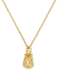 kate spade new york Gold-Tone Gifting Stay Sweet Short Pendant Necklace