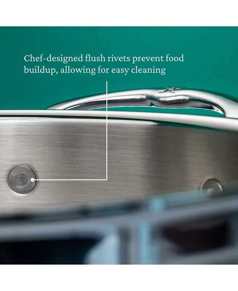 ProBond Clad Stainless Steel 4-Quart Covered Saucepan with Helper Handle