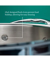 ProBond Clad Stainless Steel 4-Quart Covered Saucepan with Helper Handle