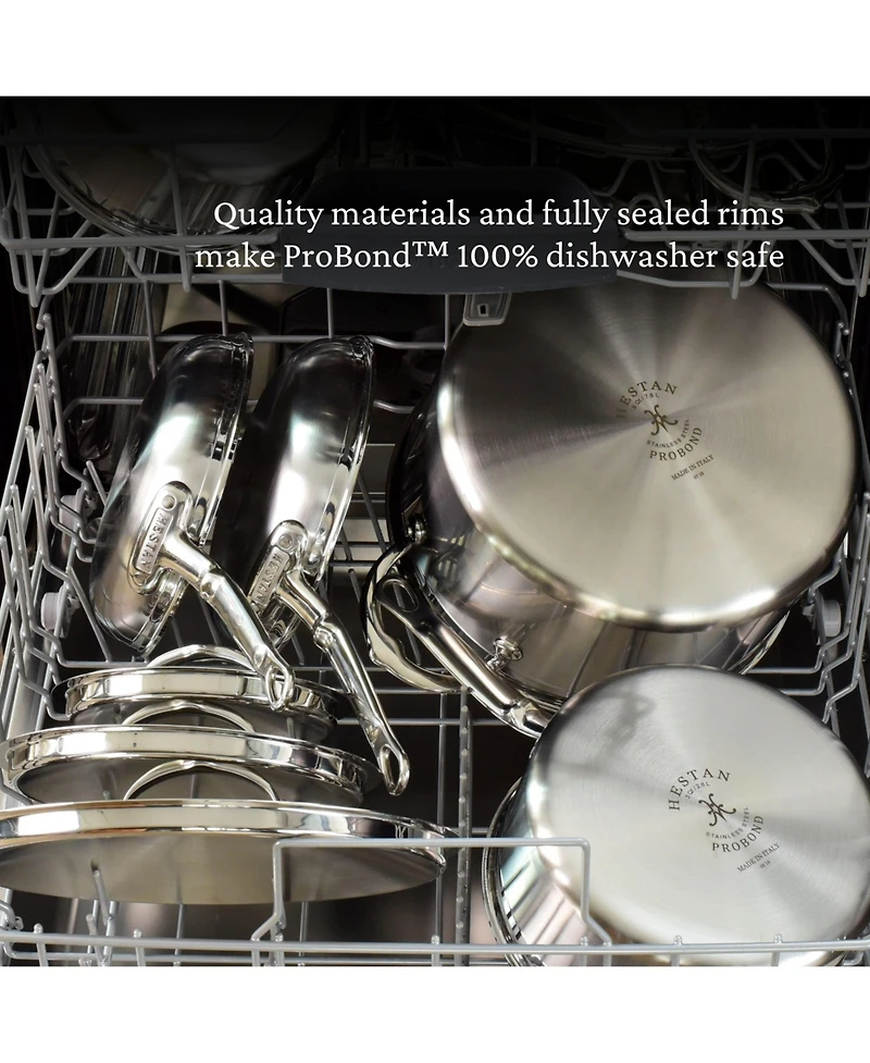 Hestan ProBond Clad Titum Stainless Steel Nonstick 12.5" Open Skillet