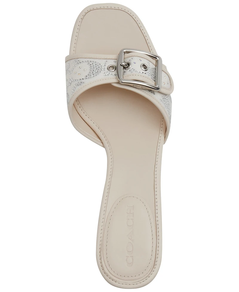 Coach Women's Margot Signature Jacquard Slip-On Sandals
