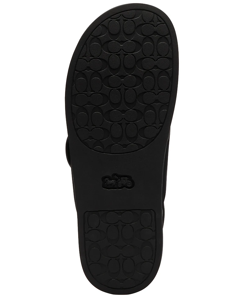 Coach Women's Sculpted C Criss Cross Round Toe Sandals