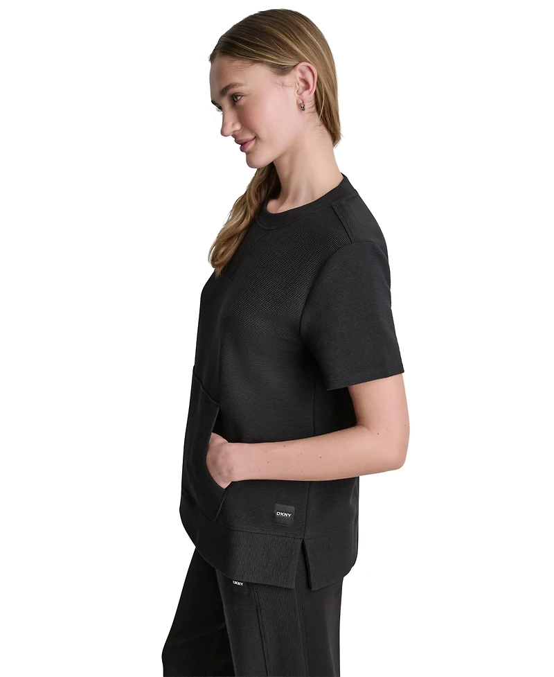 Dkny Sport Women's Short-Sleeve Crewneck Top