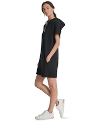 Dkny Sport Women's Two-Tone Hooded Mini Dress