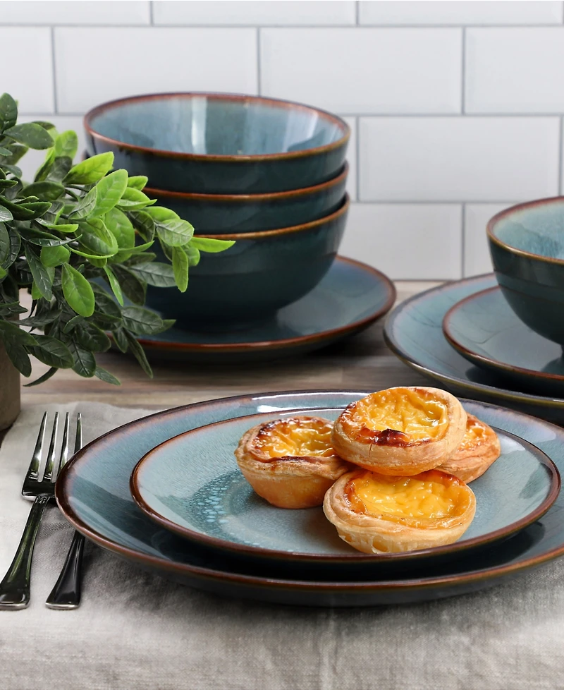 Elama Betty 18-Piece Dinnerware Set, Service For 6