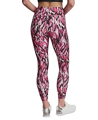 Dkny Women's Printed High-Wasit Fitness Tights