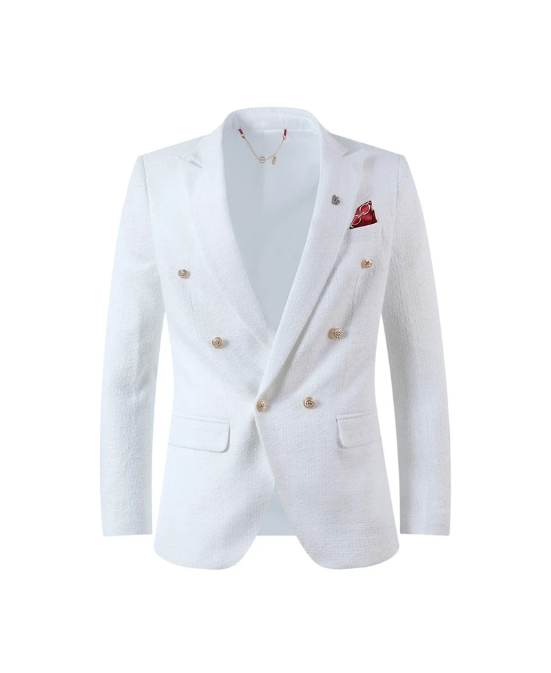 Elie Balleh Men's Slim Fit Classic Waffle Weave Sport Coat