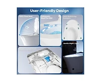 Casainc Ada Comfort Height Smart Bathroom Fixture with Built-In Tank, Heated Seat, Auto Open Lid and Warm Air Dryer