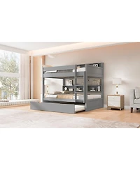 Streamdale Furniture Full over full bunk bed with trundle