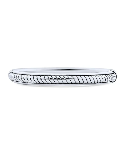 Bling Jewelry Twisted Rope Thick Bangle Bracelet