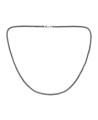 Bling Jewelry Bali Style Thin Coreana Antiqued Popcorn Chain Necklace 3MM