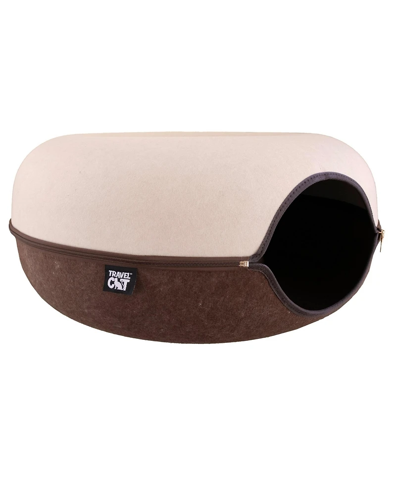 Travel Cat Donut! 2-in-1 Hideaway Cave Bed