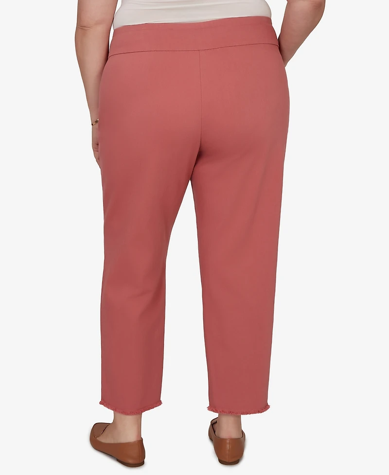 Alfred Dunner Plus Camden Market Rosewood Super Stretch Ankle Jeans