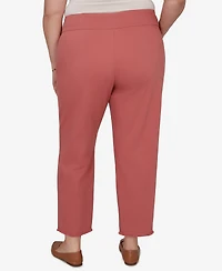 Alfred Dunner Plus Camden Market Rosewood Super Stretch Ankle Jeans
