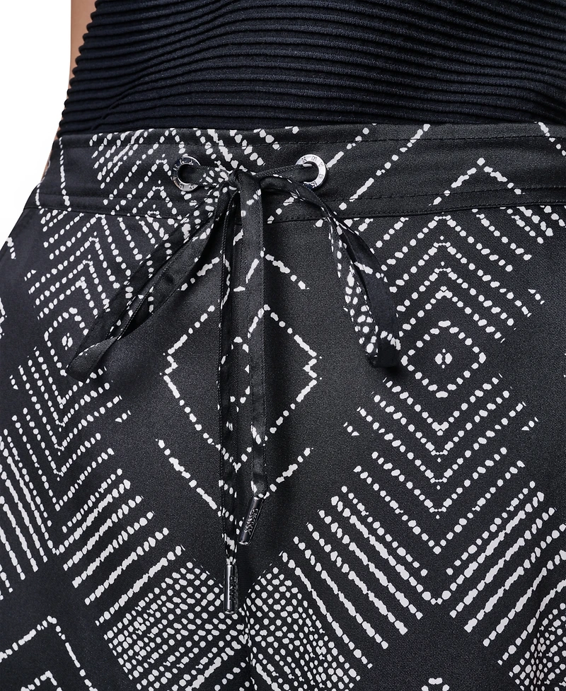 Dkny Women's Printed Wide-Leg Pants