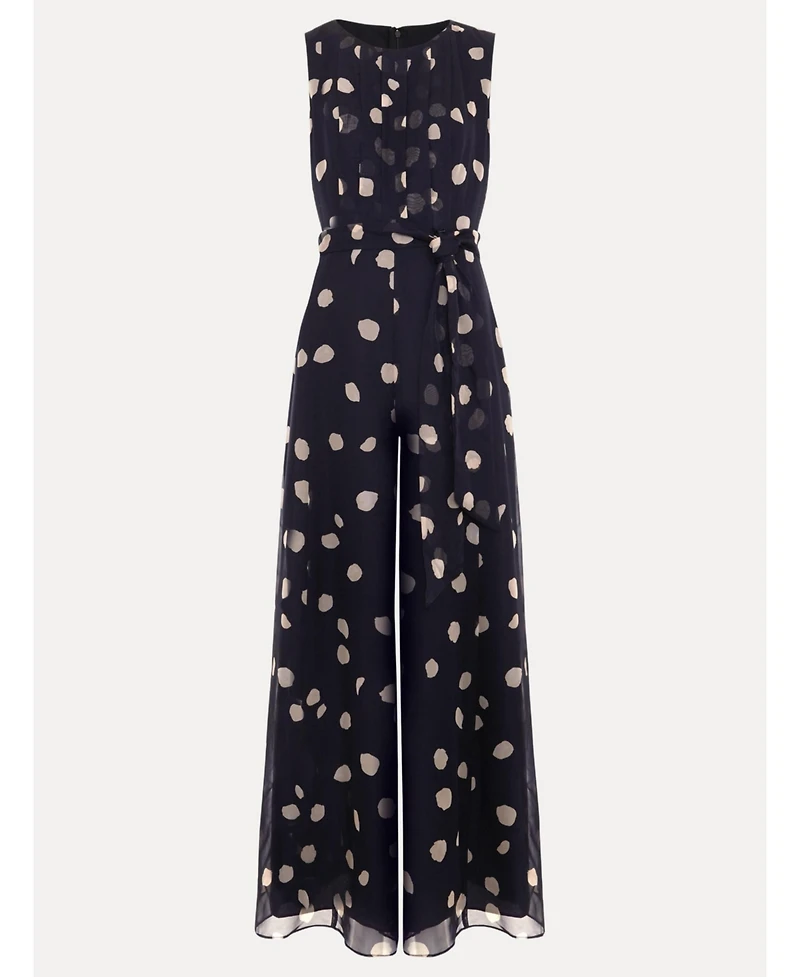 Phase Eight Women's Maxine Spot Tie-Waist Maxi Jumpsuit