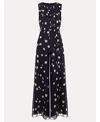 Phase Eight Women's Maxine Spot Tie-Waist Maxi Jumpsuit