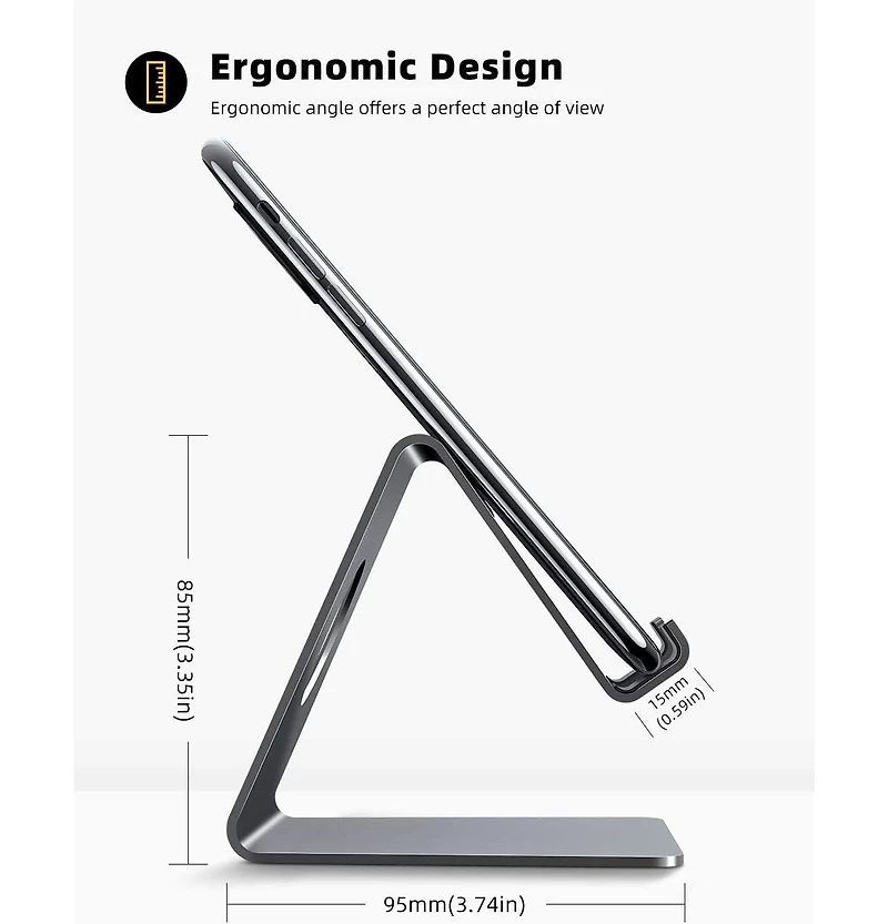 Lamicall Cell Phone Stand,Accessories Desk,Phone Dock