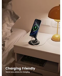 Lamicall Cell Phone Stand,Sturdy Adjustable Desktop Holder, Foldable Mobile Stand