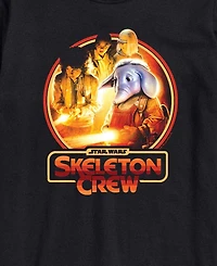 Airwaves Men's Skeleton Crew Retro Circle Short-Sleeve Graphic T-Shirt