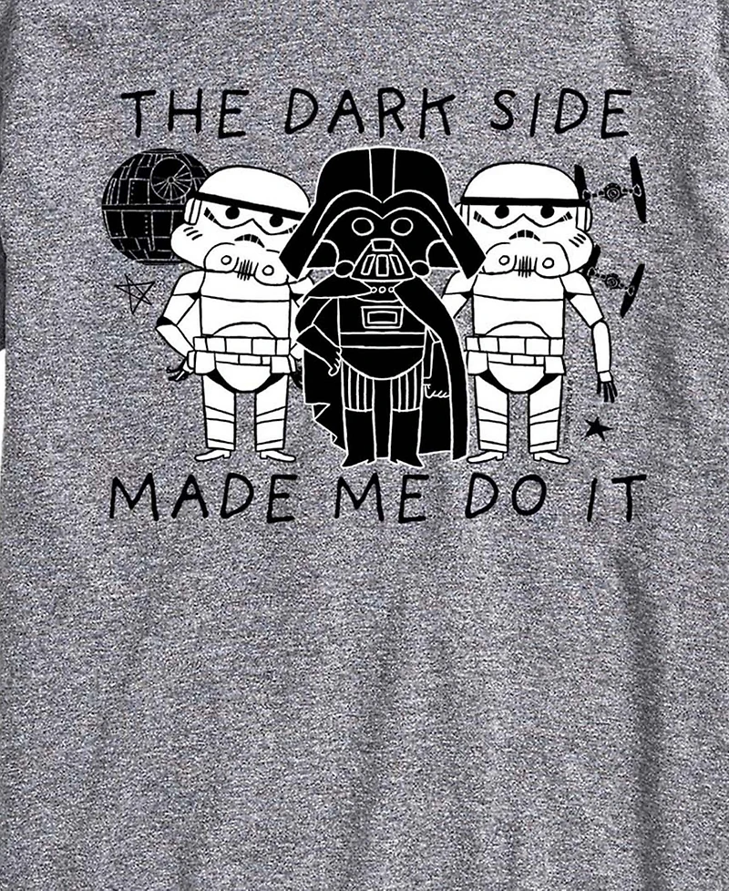 Airwaves Men's The Dark Side Made Me Do It Short-Sleeve Graphic T-Shirt