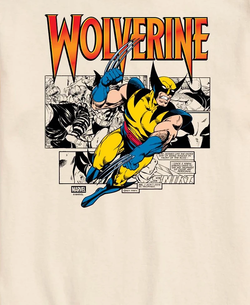 Airwaves Men's Wolverine Comic Pop Short-Sleeve Graphic T-Shirt