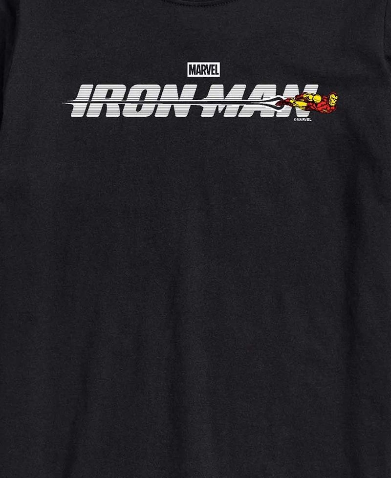 Airwaves Men's Iron Man Logo Short-Sleeve Graphic T-Shirt