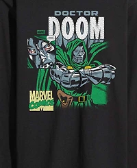 Airwaves Men's Fantastic Four Marvel Comics Dr. Doom Long-Sleeve Graphic T-Shirt