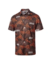 Reyn Spooner Men's Brown Cleveland Browns Throwback Pua Performance Polo Shirt