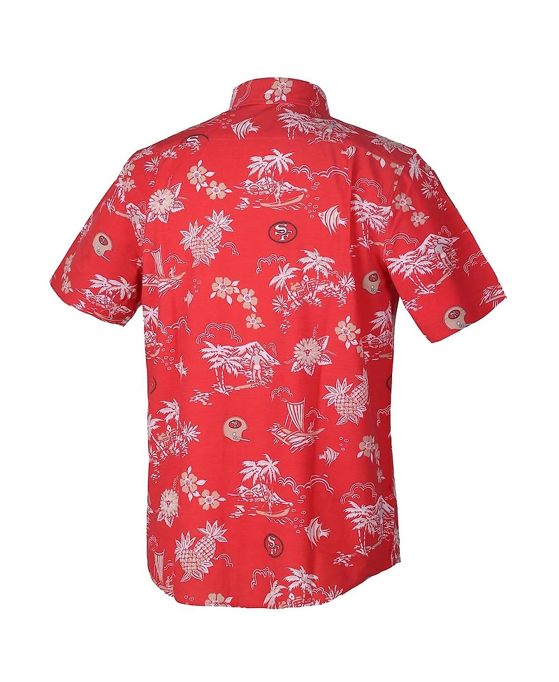 Reyn Spooner Men's Scarlet San Francisco 49ers Throwback Kekai Performance Button-Down Shirt