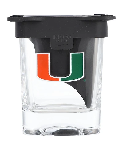 Indigo Falls Miami Hurricanes 10oz. Ice Wedge Glass