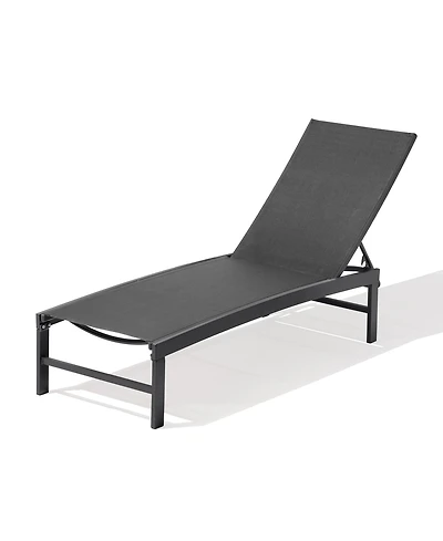 Pellebant Outdoor Patio Adjustable Chaise Lounge Chair
