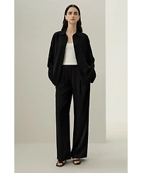 Lilysilk Women's Double-Faced Silk Charmeuse Pant