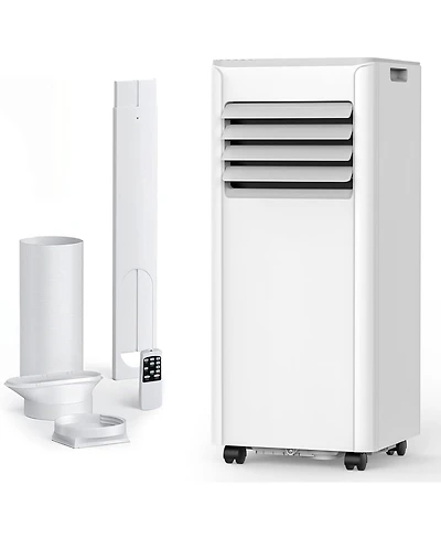 Cowsar 10,000 Btu Portable Ac, Cools 450 Sq. Ft, 4-in-1 Unit with Sleep Mode and Timer