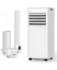Cowsar 10,000 Btu Portable Ac, Cools 450 Sq. Ft, 4-in-1 Unit with Sleep Mode and Timer