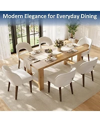 homfan Modern 4-Piece Dining Chair Set