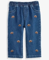 First Impressions Baby Boys' Mix & Match Embroidered Football Jeans, Macy's Exclusive