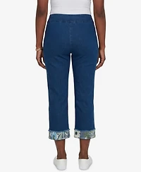 Alfred Dunner Petite Indigo Girls Sequin Embellished Ankle Jeans