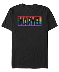 Design By Humans Men's Pride Color Logo Short-Sleeve T-Shirt
