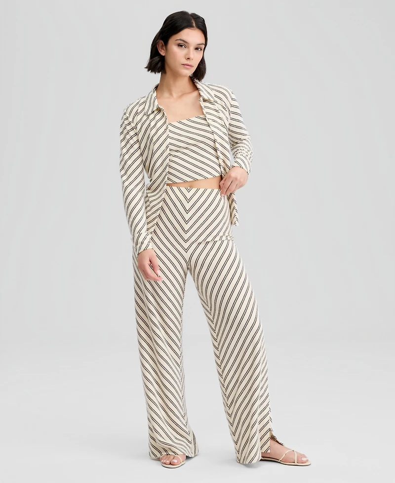 And Now This Petite Long Casual Flare Pants, Macy's Exclusive