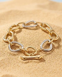 Robert Lee Morris Soho Two-Tone Sculpted Link Bracelet