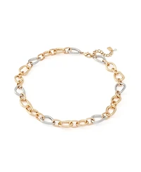 Robert Lee Morris Soho Two-Tone Sculpted Link Collar Necklace