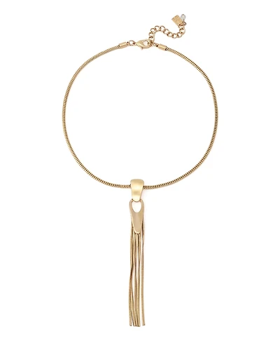 Robert Lee Morris Soho Gold Fringe Y Necklace