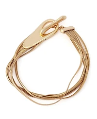 Robert Lee Morris Soho Gold Fringe Chain Toggle Bracelet