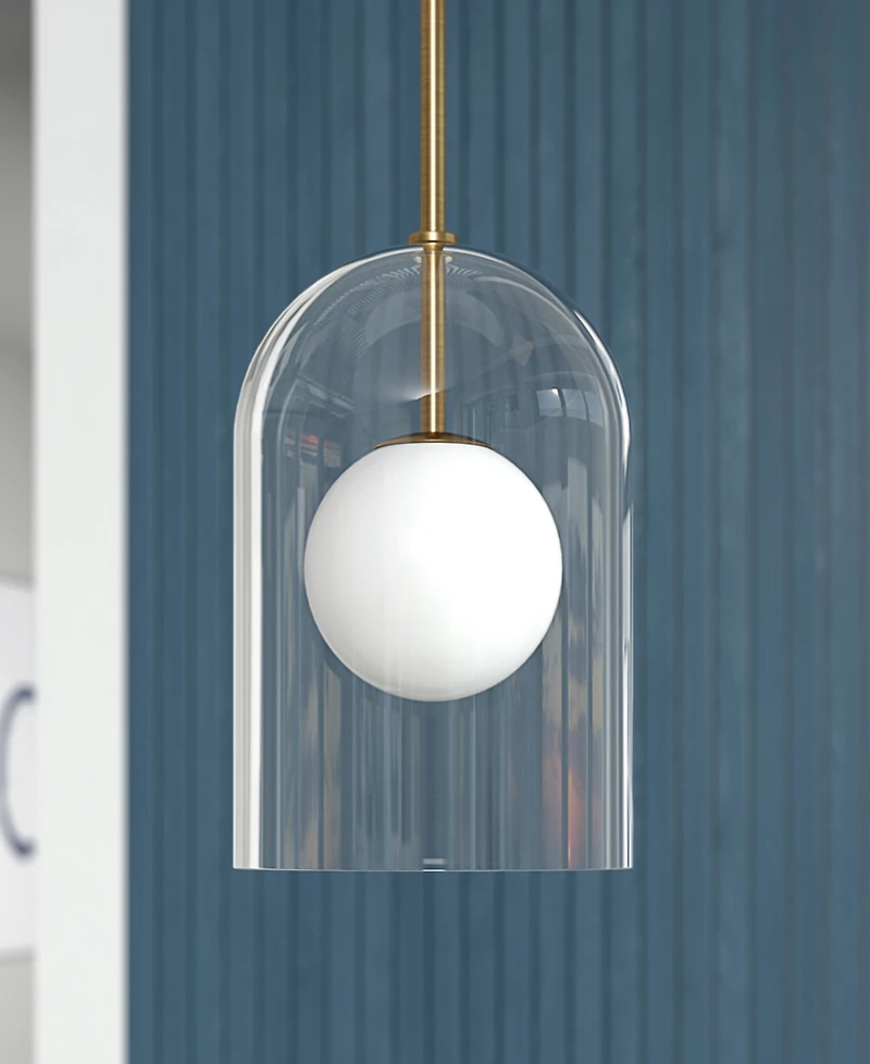 Hudson & Canal Sondre 7.88" Metal ide Double Layer Pendant