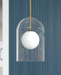 Hudson & Canal Sondre 7.88" Metal ide Double Layer Pendant