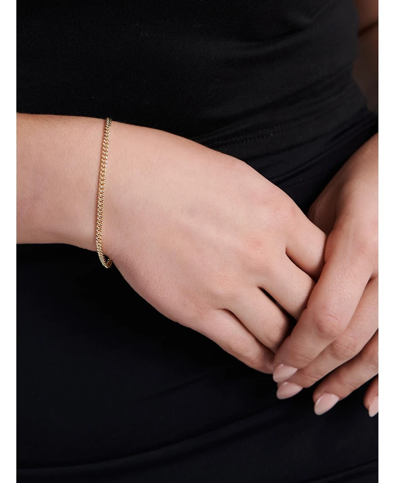 Devata Cuban Chain Bracelet in 14K Gold
