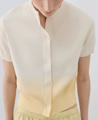 Mango Women's Gradient Cotton Cardigan Sweater