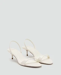 Mango Women's Kitten-Heel Strap Sandals